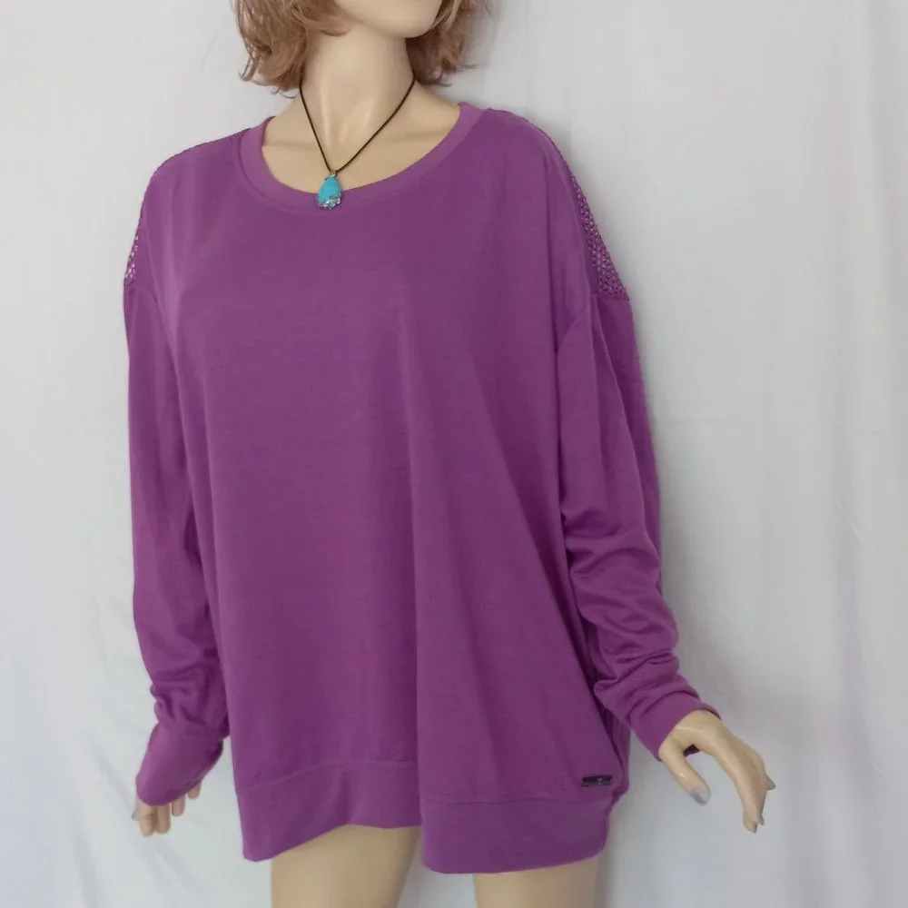 Nwt $60 NINE WEST Active Mesh Back Top  Sweater Sz 3X - Picture 4 of 8
